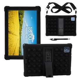 Case for Urao X109 10.1 inch Tablet with Shoulder Strap, Stylus Multi-Angle Portable Case for Gleeso X109 Android 16 Tablets 2026 (Black)