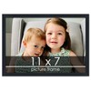 Poster Palooza 11x7 Contemporary Black Complete Wood Picture Frame with