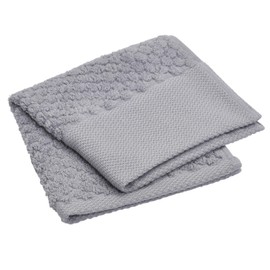 Nishikawa TT39100620 Newmine Wash Towel, 13.4 x 13.4 inches (34 x 34 cm), Washable, 100% Cotton, Plush, Highly Absorbent, Soft Texture, Popopoko, Made in Imabari, Gray