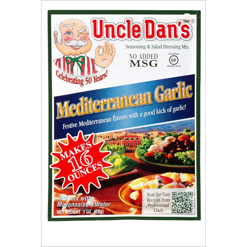 Uncle Dan's Mediterranean Garlic | Singles Packet – 1oz (Pack