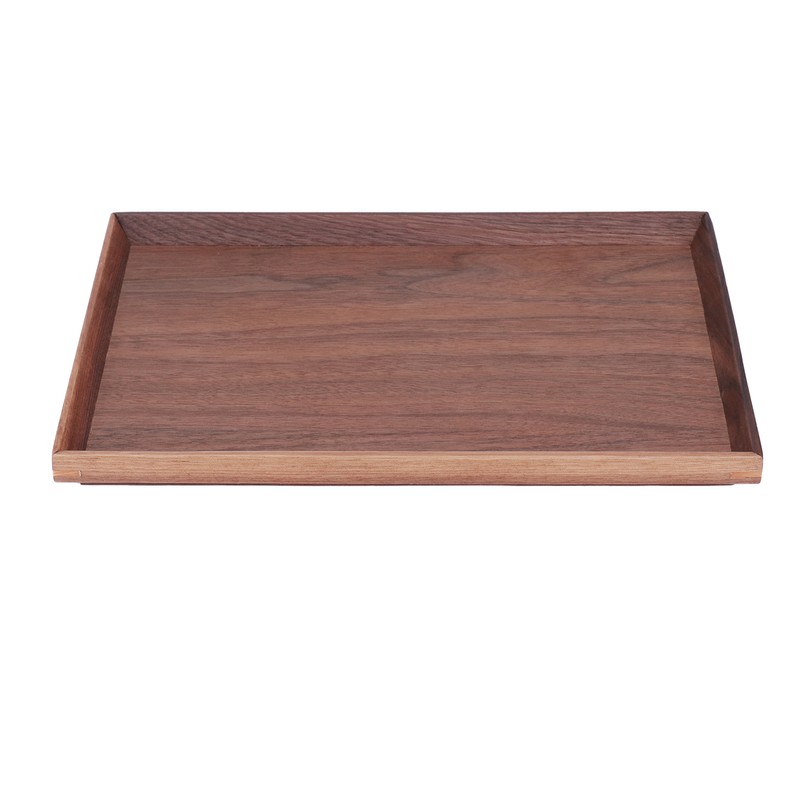 Walnut Wooden Tray Rectangle Serving Tray Tenon Structure Chinese For