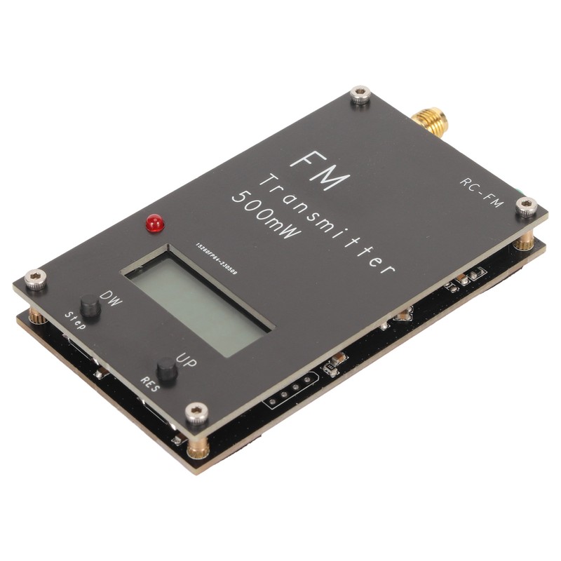 500mW FM Transmitter with LCD Screen 2000M 500mW 88‑108MHz FM