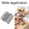 4 Pieces Tri-Fold Hinges Flexible Metal Hinges Decorative Box Hinges