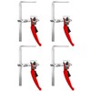 QWORK Ratcheting Table Clamp, 4 Pack Quick Release Bar Clamp