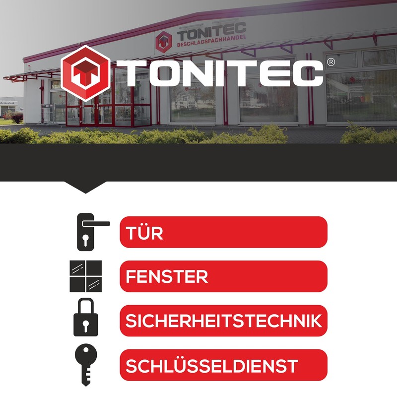 ToniTec ABUS TEC440 Cylinder Lock with 6 Keys and Code
