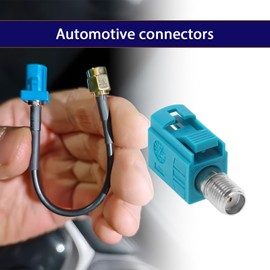 The Lord of the Tools Fakra Z Female to SMA Female Interseries Adapter Universal Compatible withGPS Multi-Function Antennas 4G/5G Cellular Aqua Blue