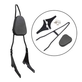 PBYMT Black Detachable Passenger Sissy Bar Backrest Pad Compatible for Harley Davidson Sportster XL1200 XL883 2004-2022