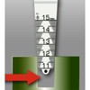 Niigata Seiki SK TPG-900WKD Plastic Taper Gauge, Fast Grades, White,
