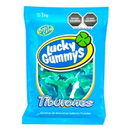 Lucky Gummys Gomitas En Forma De Tiburon Bolsa De 1 Kg