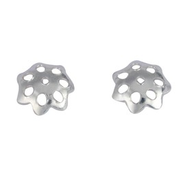 Adabele 100 piezas de abalorio redondas de plata de ley 925 de 6 mm, 8 mm, 10 mm, para bisutería SS118, Plateado, 8mm, 100