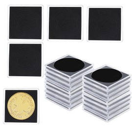 Pack of 20 Coin Sleeves Adjustable Coin Cases Coin Collector Album Coin Cases Holder 20/25/30/35/40 mm Coin Holder Acrylic Coin Collector Sleeves Coin Capsules for Collectors