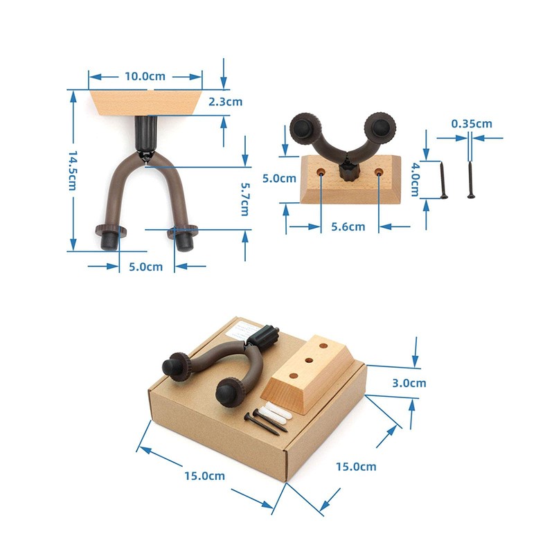 Ukulele Wall Hanger Bracket, Wall Hanger for Ukulele Guitar Wall