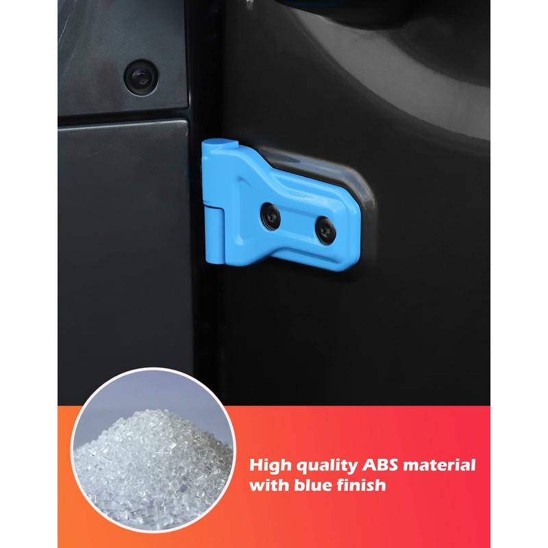 JeCar Door Hinge Cover Trim Exterior Accessories Compatible with Jeep