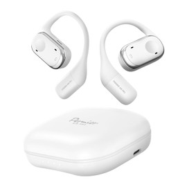 Tama Denshi Industrial PR-BS83W Open Ear Wireless Earphones, Bluethooth5.3 White, OWS IPX4 Splashproof Dustproof, 0.6 inch (14.2 mm) Diameter Dynamic Driver Released in August 2024 (White)