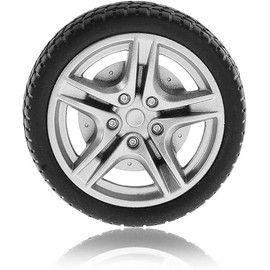 4Pcs Black Tires,48mm Simulation Rubber Wheel Tire Wheel Toy Model DIY RC Spare Parts Easy Installation Small in Size,Tire and Wheel Sets,Remote and App Controlled Vehicles and Parts,Wheels and Tires