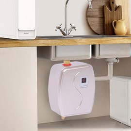Mini Instant Hot Water Heater for Kitchen Sink,Tankless Water Heater Electric With LCD Digital Display,Shower Waterheater for Kitchen Bath Home Use 110V 3000W
