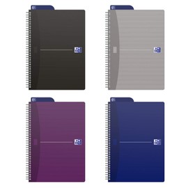 Oxford 400090611 Office Essentials Notebook B5 180 Pages Small Squares 5 Color Random