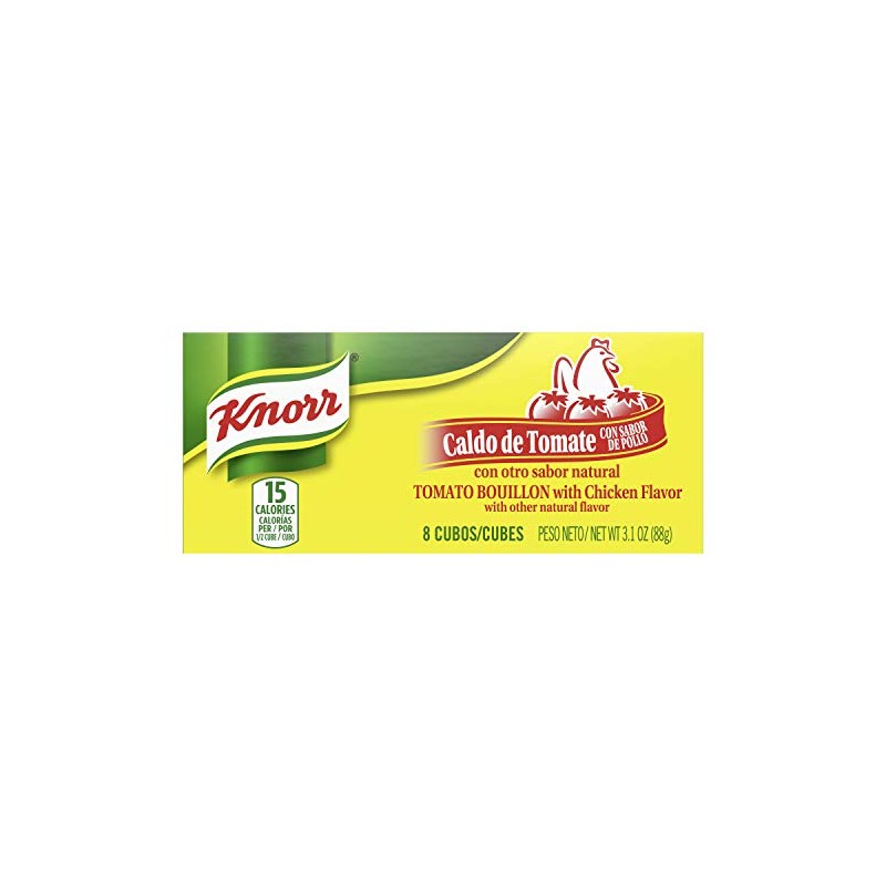 Knorr Bouillon Cubes, Tomato with Chicken Flavor, 8-Count Boxes (Pack