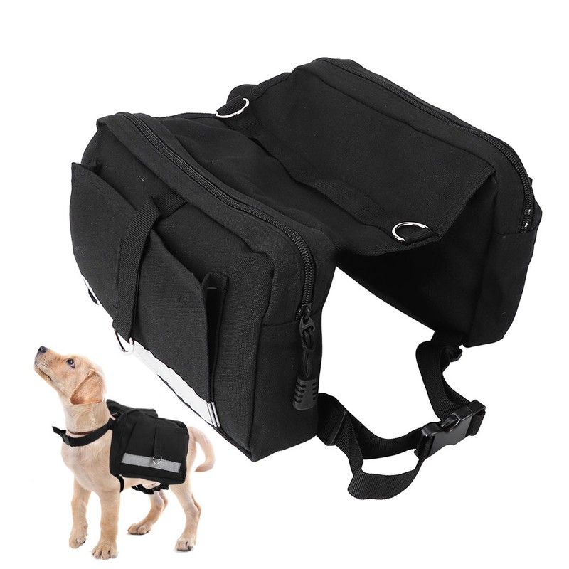 Reflective Stripe Canvas Bag Outdoor Sports Multifunction Large Capacity Pack