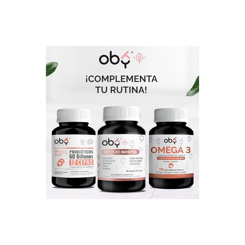 Oby Inositol Myo Chiro Acido Folico Hierro Extracto Arándano Suplemento