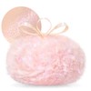 Noerrors Body Glitter Powder Puff Body Shimmer Powder Plush Peach