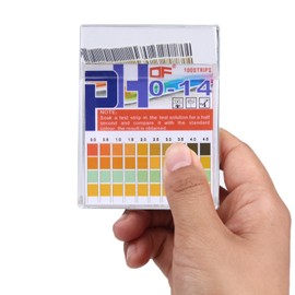 pH Test Strips 0-14, Lanboon 0.5 High Accuracy 100 Litmus Paper pH Strips for Testing Urine, Saliva, Aquariums, Pools, Drinking Water, Wine, Liquid Food, Get Acid-Alkaline Balance Results in Seconds