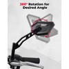 KEMIMOTO Aluminum 8mm Motorcycle Rear View Side Mirror Adjustable Height
