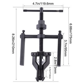JoyTube 3 Jaw Pilot Inner Bearing Pullers Set Bushing Gear Extractor Heavy Duty Tool Kit for Auto Car SUV Motorcycle