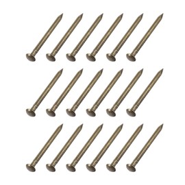 METALLIXITY Small Nails (1.8x25mm) 100pcs, Carbon Steel Tiny Hardware Nails - for Household Woodworking, Bronze Tone