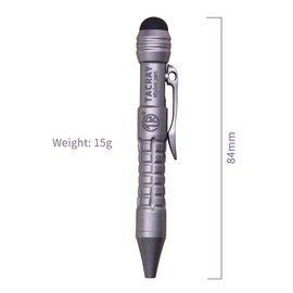 TACRAY Titanium Stylus Mini Pen, Bolt Action Small Pen, Pocket Clip EDC Pen for Touch Screens