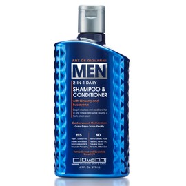 GIOVANNI Men’s 2-in-1 Daily Body Wash & Facial Cleanser, 16.9 oz., with Ginseng and Eucalyptus, Deeply Cleanses & Moisturizes for Hydrated Skin, Vegan-Friendly, Men’s Cedarwood Collection