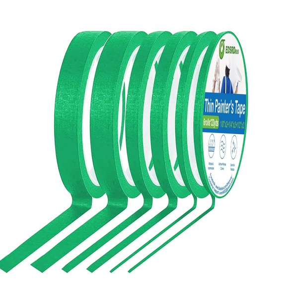 EDSRDRUS Thin Painters Tape 1/8, 1/4, 1/2 inch Width Painter