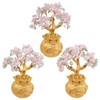 rockcloud Crystal Money Tree with Golden Money Bag, Feng Shui
