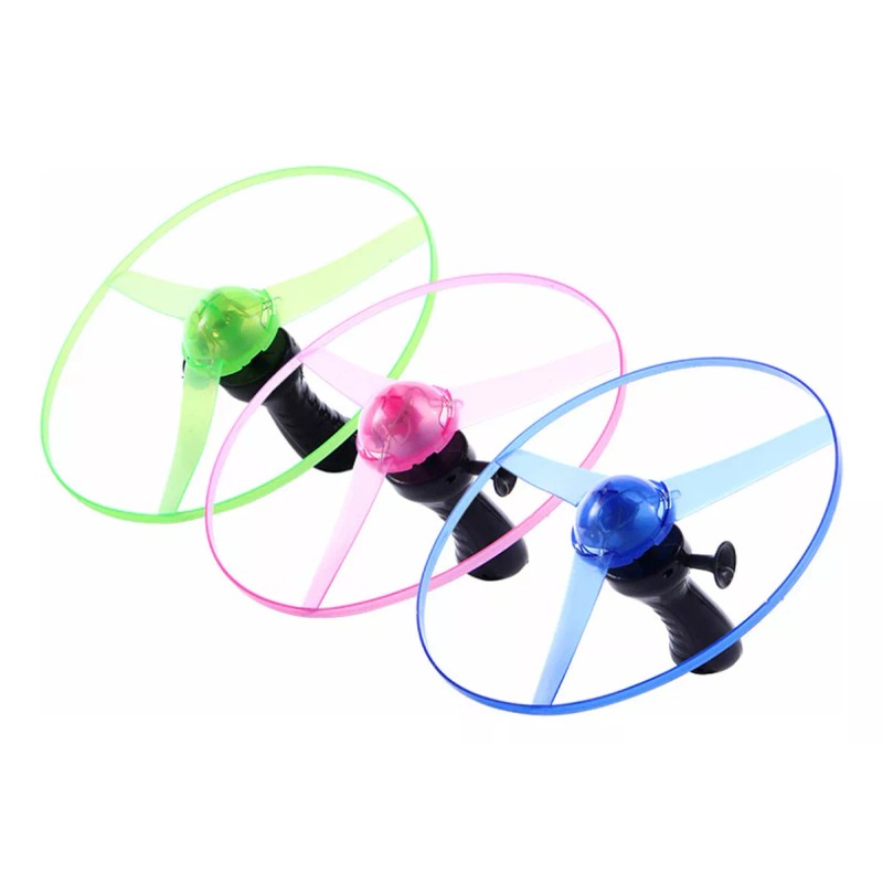 Lecute Helicoptero Juguete Luminoso Rosa Luz Led Ufo Frisbee Flecha