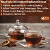 FreshDrinkUS, Premium 30+ Cinnamon Dried Sticks, Whole Sticks, 100% Natural