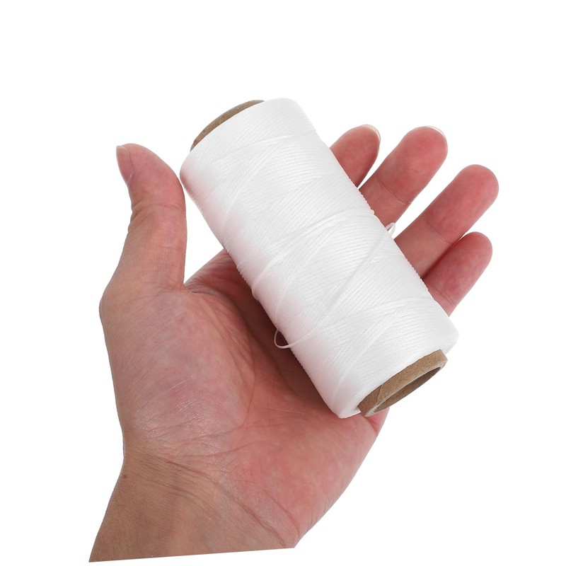 jojofuny 2pcs Stitching Thread: Waxed Polyester Cord for Leather Sewing