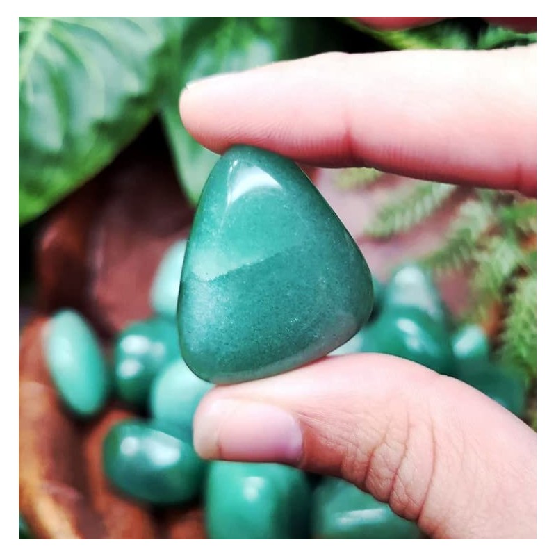Zenkeeper Tumbled Green Aventurine Stone Healing Stone 1/2 Ib Green