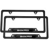 Unbranded 2ps Carbon Fiber License Plate Frame Holder Black For