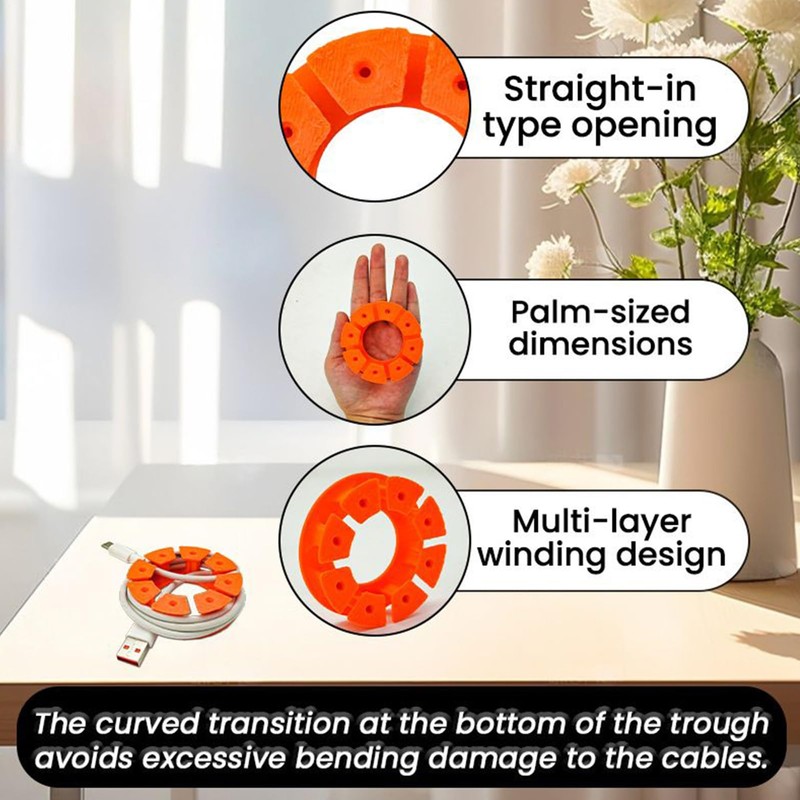 Cable Winder | Charging Cord Organizer - Multi-Layer Winding Wire
