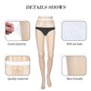 Satinior Fishnet Tights for Women, 5 Pairs - White