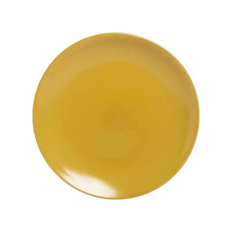 10 Strawberry Street Wazee Matte Coupe Dinnerware, Salad Plate, Yellow,