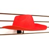 Slatwall Single Hat Display, Millinery Headwear Display Rack with Foam