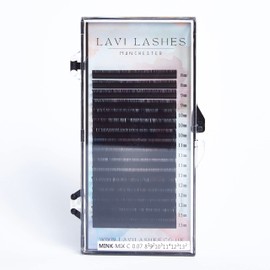 Volume Eyelash Extensions C Curl 0.07 8-13mm Mixed Tray Russian Lash Fan Technique Lashes Semi Permanent Lash Faux Mink Dark Black (D Curl)