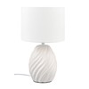 Reality Leuchten Melva R51771031 Table Lamp, Ceramic Base Matte White,