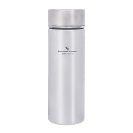 Boundless Voyage Titanium Thermos Bottle with Tea Filter Double-Walled Insulated Water Bottle 550ml
