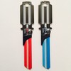 Pair of Red and Light Blue Saber Shaped Space Keys