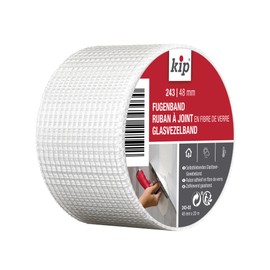 kip Kip Fugenband - Permanentes Glasfaser-Gewebeband 48mm x 20m - Fr Reperatur- & Spachtelarbeiten - Einfache Fixierung - Selbstklebend & Rei?fest