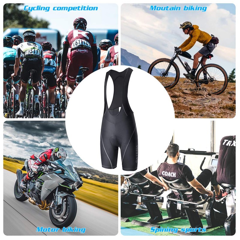 CATENA Pantalones cortos de ciclismo para hombre, 3D, acolchados, transpirables,