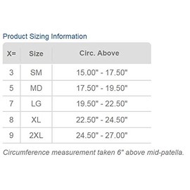 United Ortho 31005 Open Patella Knee Sleeve, Medium