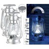 Lunartec Storm Lantern LED Solar: Set of 2 Dimmable High-Power